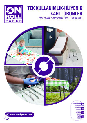 Disposable Paper Covers Brochure e-katalog kapak görseli