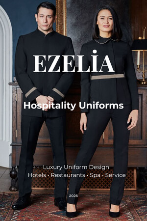 EZELIA Hospitality Uniform Catalog 2026 e-katalog kapak görseli